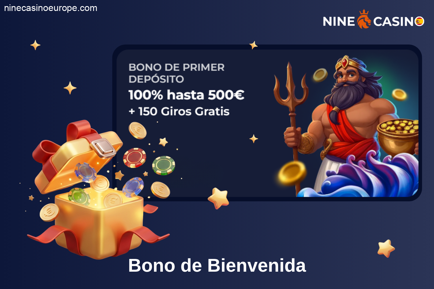 Bono de bienvenida de Nine Casino España para nuevos jugadores