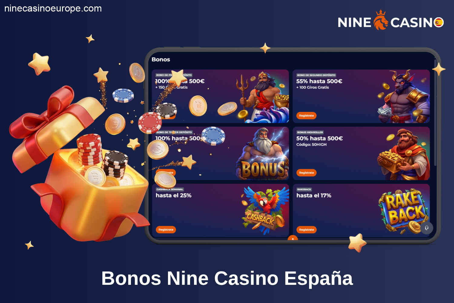 Bonos de Nine Casino España promociones exclusivas