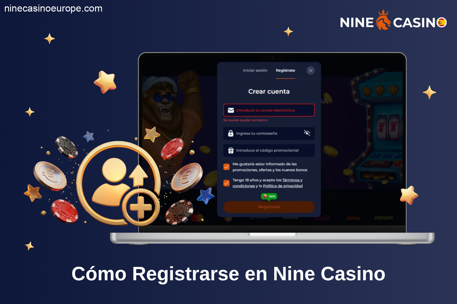 Cómo registrarse en Nine Casino España guía completa