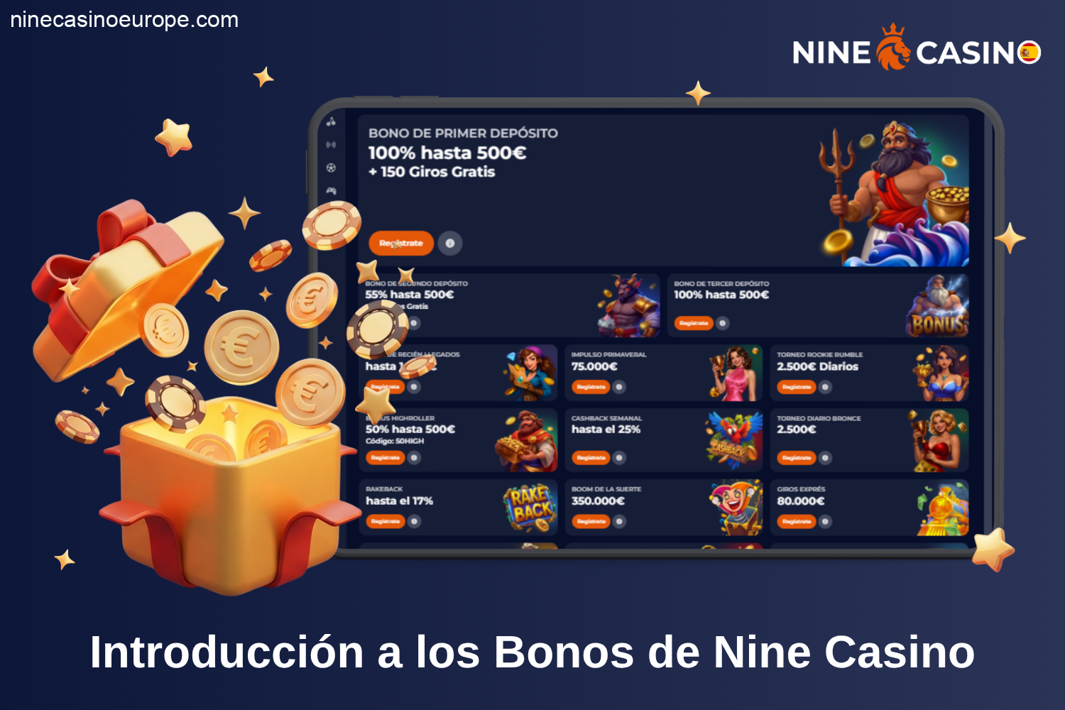 Introducción a los bonos de Nine Casino España