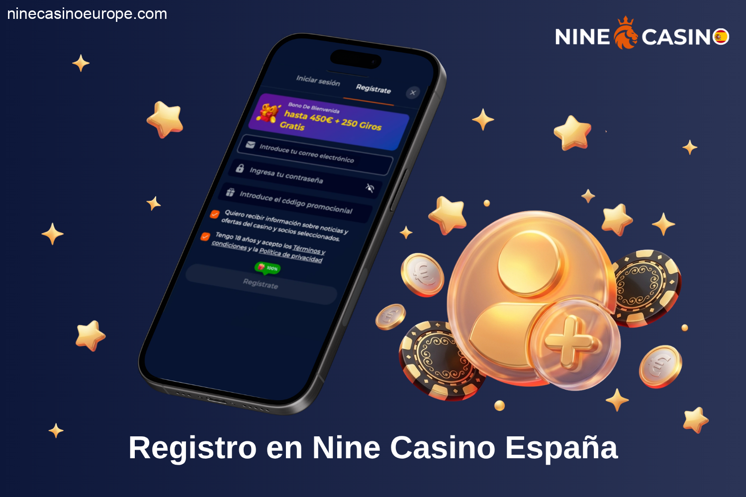 Registro en Nine Casino España crear cuenta fácilmente
