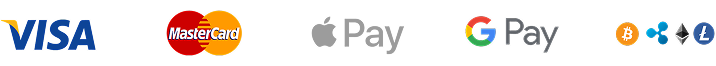 VISA MasterCard ApplePay GooglePay Crypto